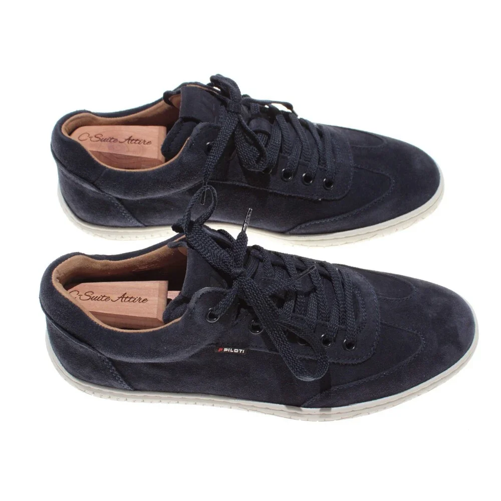 Piloti NWB Shift Lace Up Driving Sneakers Size 7 US in Midnight Blue Suede
